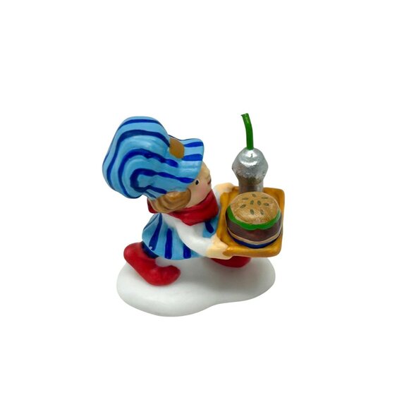 Department 56 North Pole - One Choo-Choo Burger Coming Up - Vintage - Picture 4 of 9